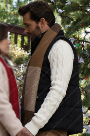 Josh A Furry Little Christmas Jonathan Stoddard Black Puffer Vest
