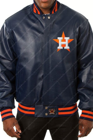 Men’s Astros Leather Jacket