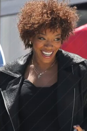 I Wanna Dance with Somebody Naomi Ackie Biker Jacket
