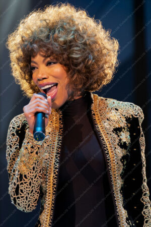 I Wanna Dance with Somebody Naomi Ackie Black Coat