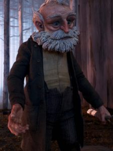 David Bradley Pinocchio Geppetto Brown Wool Coat