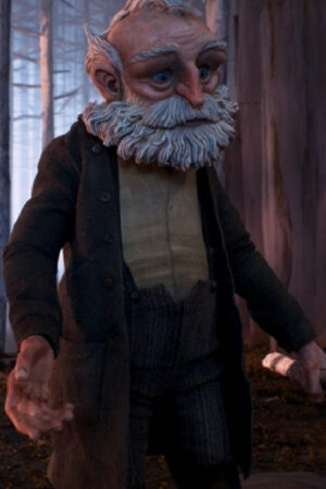 David Bradley Pinocchio Geppetto Brown Wool Coat
