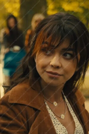 Heidi Pitch Perfect Bumper in Berlin Sarah Hyland Leather Long Coat