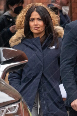 Magic Mike's Last Dance Salma Hayek Parka Coat