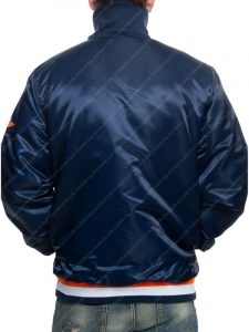 Houston Astros Starter Navy Blue Satin Varsity Jacket