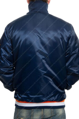 Houston Astros Starter Navy Blue Satin Varsity Jacket