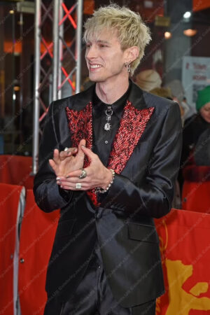 Machine Gun Kelly Taurus Movie Premiere Colson Baker Black Blazer