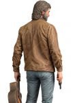 Video Game The Last of Us Part II Joel Miller Brown Leather Jacket