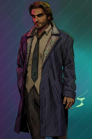 Adam Harrington The Wolf Among Us 2 Bigby Wolf Long Coat