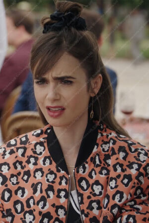 Emily In Paris S03 Lily Collins Bomber Jacket