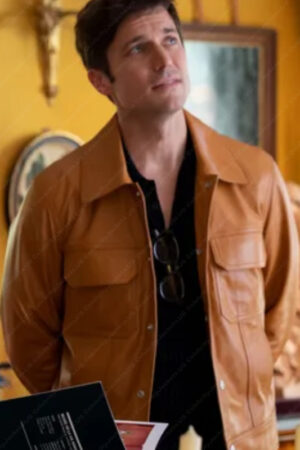 Emily in Paris S03 Lucas Bravo Leather Jacket