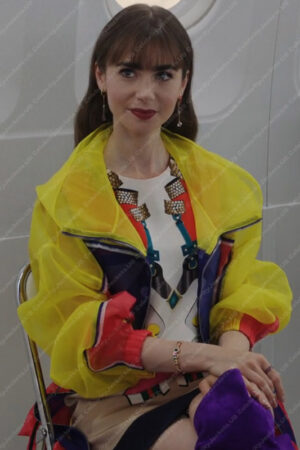 Emily in Paris S03 Lily Collins Yellow Jacket
