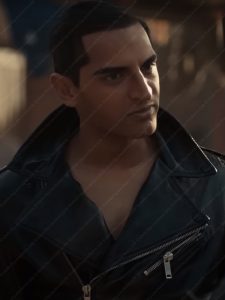Miracle Workers S04 Karan Soni Black Biker Jacket