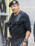 The Expendables 4 Sylvester Stallone Black Leather Vest
