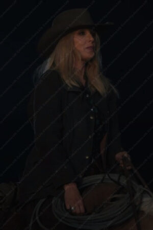Yellowstone Season 5 Beth Dutton Black Cotton Jacket
