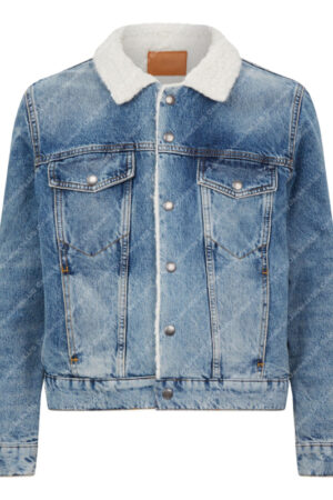 Jensen Ackles Big Sky Season 3 Beau Arlen Denim Shearling Jacket