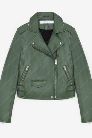 Katheryn Winnick Big Sky Season 3 Jenny Hoyt Green Leather Jacket