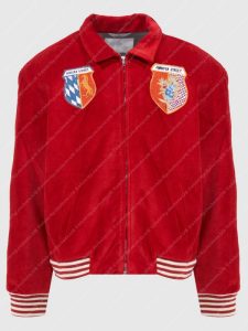 Thomas Doherty Gossip Girl Season 02 Max Wolfe Design Varsity Bomber Jacket