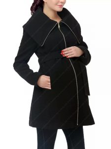 General Hospital Willow Tait Black Wool Coat