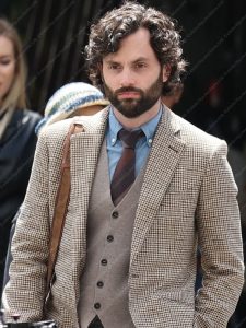 Joe Goldberg You TV Series Season 4 Jonathan Moore Checkered Blazer
