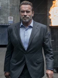 Luke Brunner Fubar 2023 Arnold Schwarzenegger Grey Blazer