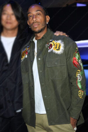 Tej Fast X 2023 Ludacris Green Cotton Jacket
