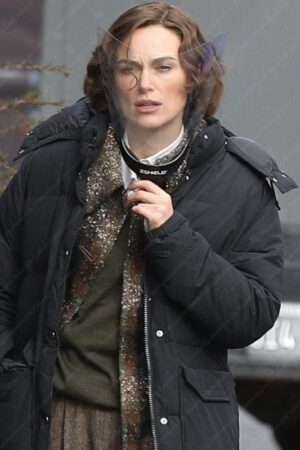 Boston Strangler Keira Knightley Black Puffer Jacket