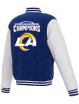 NFL Los Angeles Rams Super Bowl LVI Champions Blue Varsity Jacket