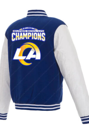 NFL Los Angeles Rams Super Bowl LVI Champions Blue Varsity Jacket