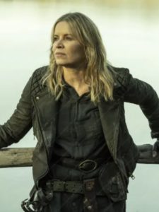 Kim Dickens Fear the Walking Dead The Final Season Madison Clark Black Biker Leather Jacket