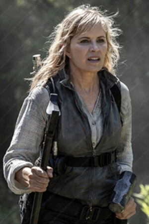 Kim Dickens Fear the Walking Dead The Final Season Madison Clark Black Leather Vest