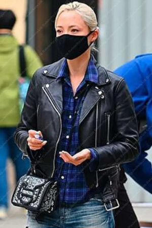 Pom Klementieff Mission Impossible 7 Black Leather Jacket
