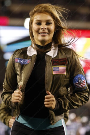 Philadelphia Eagles Cheerleaders Top Gun Jacket