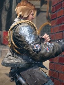 Tekken 8 Paul Phoenix Distressed Green Leather Cosplay Jacket