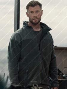 Tyler Rake Extraction 2 Chris Hemsworth Grey Jacket