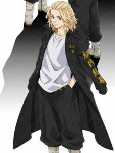 Anime Series Tokyo Revengers Manji Gang Black Cotton Costume Coat