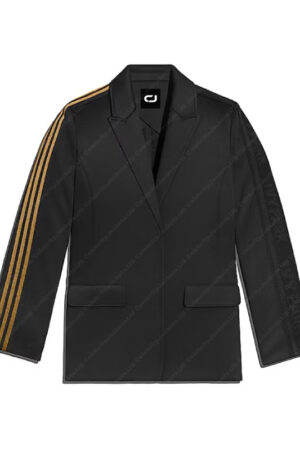 Selling Sunset Amanza Smith Striped Sleeves Black Blazer