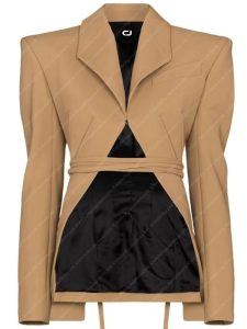 Selling Sunset Season 06 Bre Tiesi Cropped Cut-Out Blazer