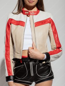 Ramsey Fast X 2023 Nathalie Emmanuel White Leather Jacket