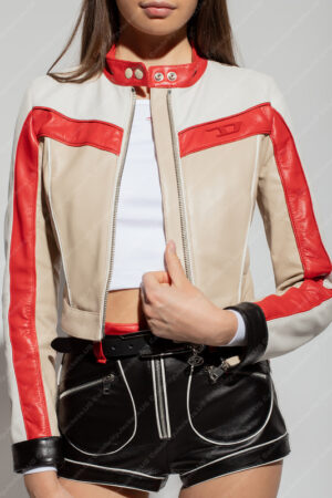 Ramsey Fast X 2023 Nathalie Emmanuel White Leather Jacket