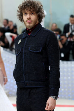 Jack Harlow Gala Red Carpet 2023 Blue Jute Jacket