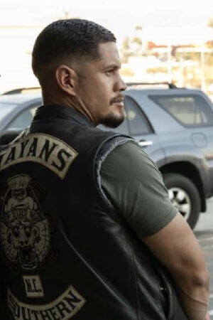Ezekiel EZ Reyes Mayans M.C. Season 05 JD Pardo Leather Vest