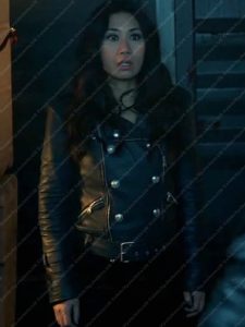 The Equalizer S03 Liza Lapira Black Leather Jacket