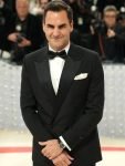 Roger Federer Met Gala Red Carpet 2023 Black Blazer