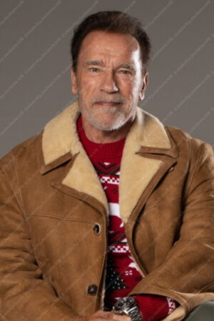 World Of Tanks Holiday Ops 2023 Arnold Schwarzenegger Shearling Jacket