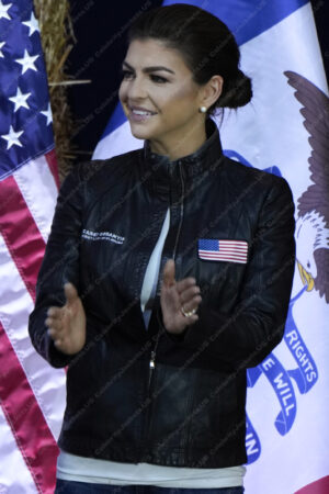 First Lady of Florida Casey DeSantis Leather Jacket