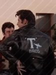 Grease John Travolta T Birds Black Leather Jacket