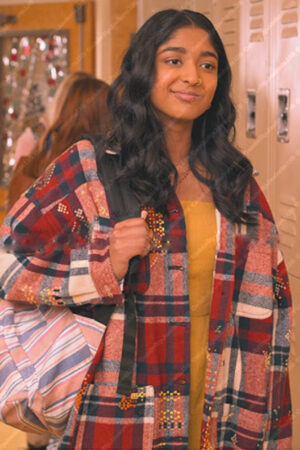 Never Have I Ever S04 Devi Draped Duster Jacket