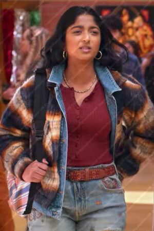 Never Have I Ever S04 Devi Plaid Jacket