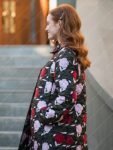 Madelaine Petsch Riverdale Season 7 Cheryl Blossom Floral Jacquard Quilted Coat